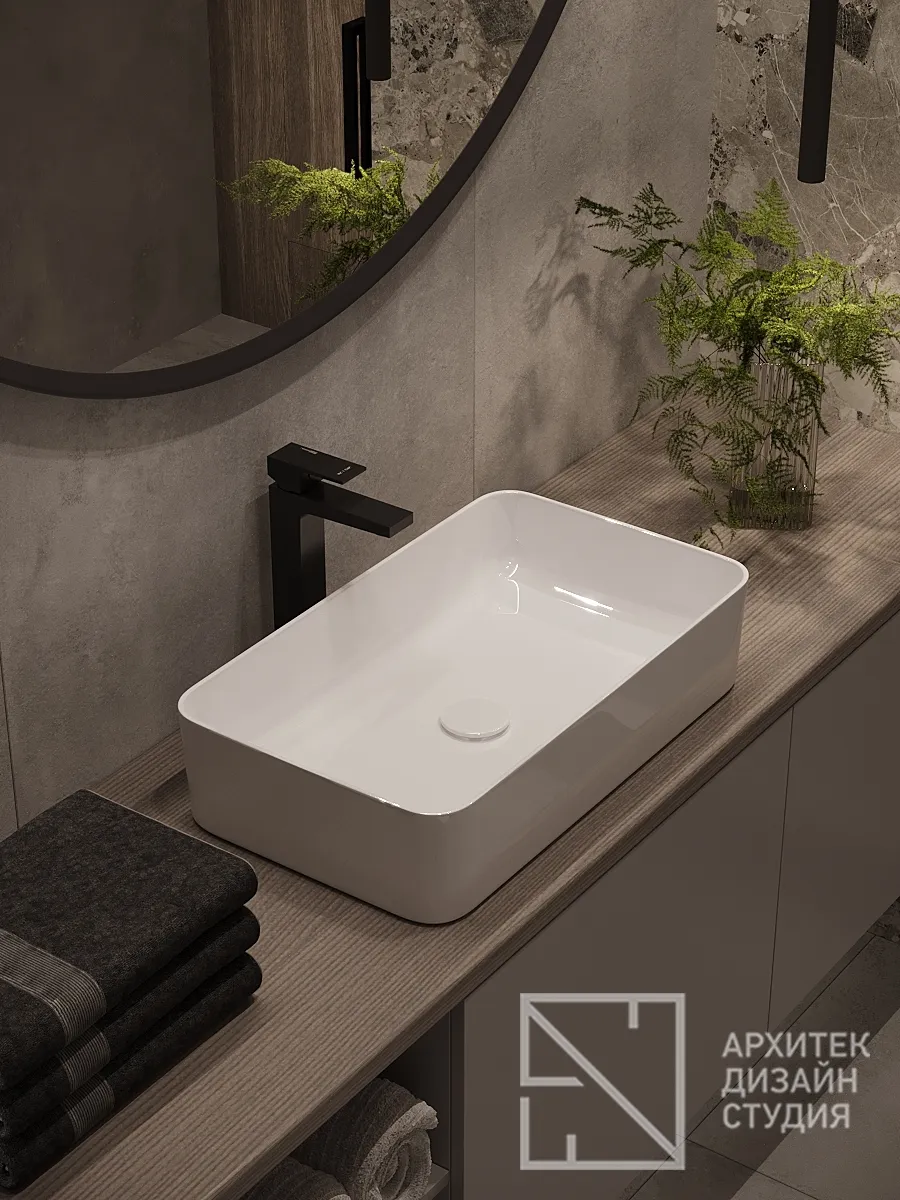 Дизайн интерьера квартиры в г. Красноярск по ул. Ладо Кецховели, 34 - Санузел - Фото 6